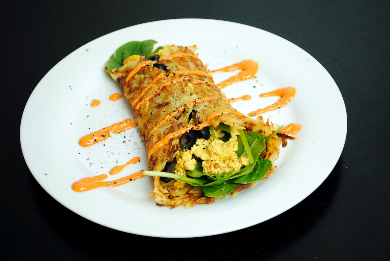 Eggless potato omelet Recipe