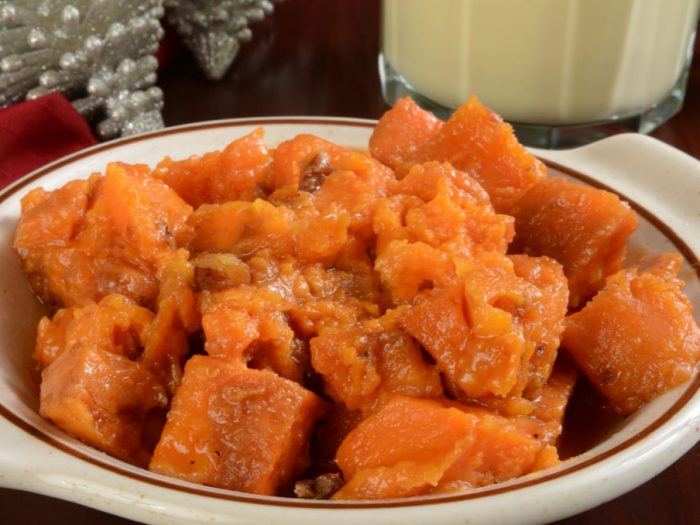 orange candied maple yams