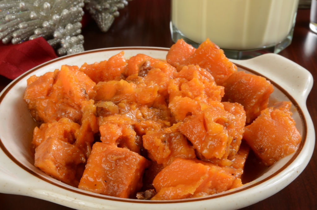 orange candied maple yams