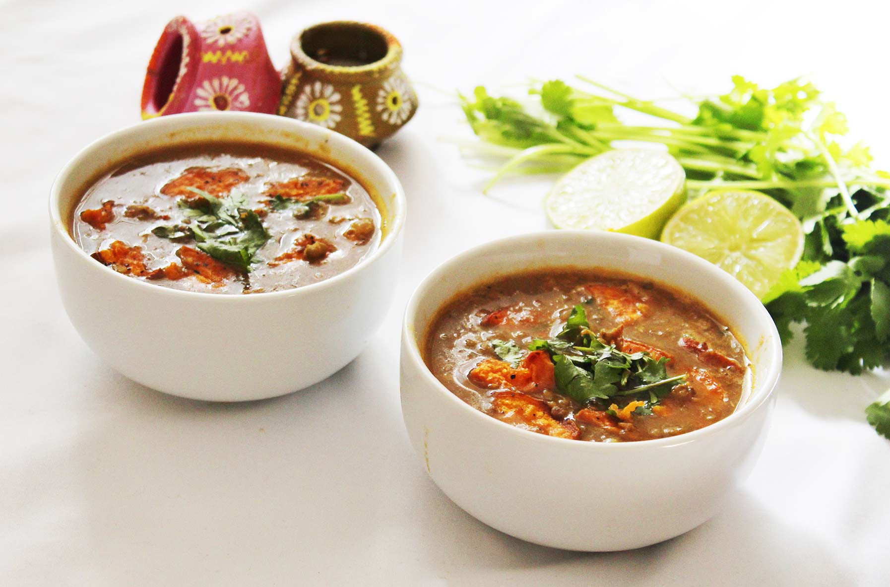 Mung Beans with Veggies Soup