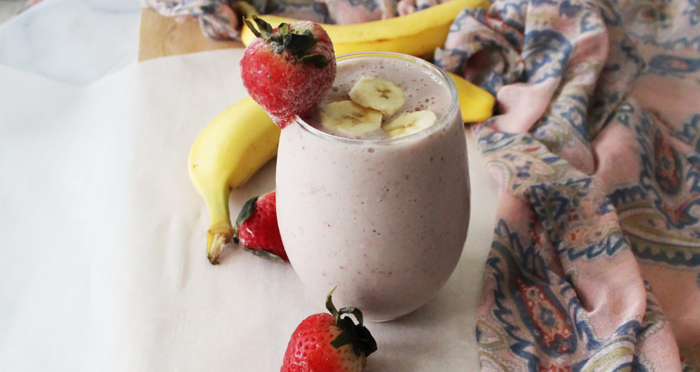 Strawberry-Banana-Smootie