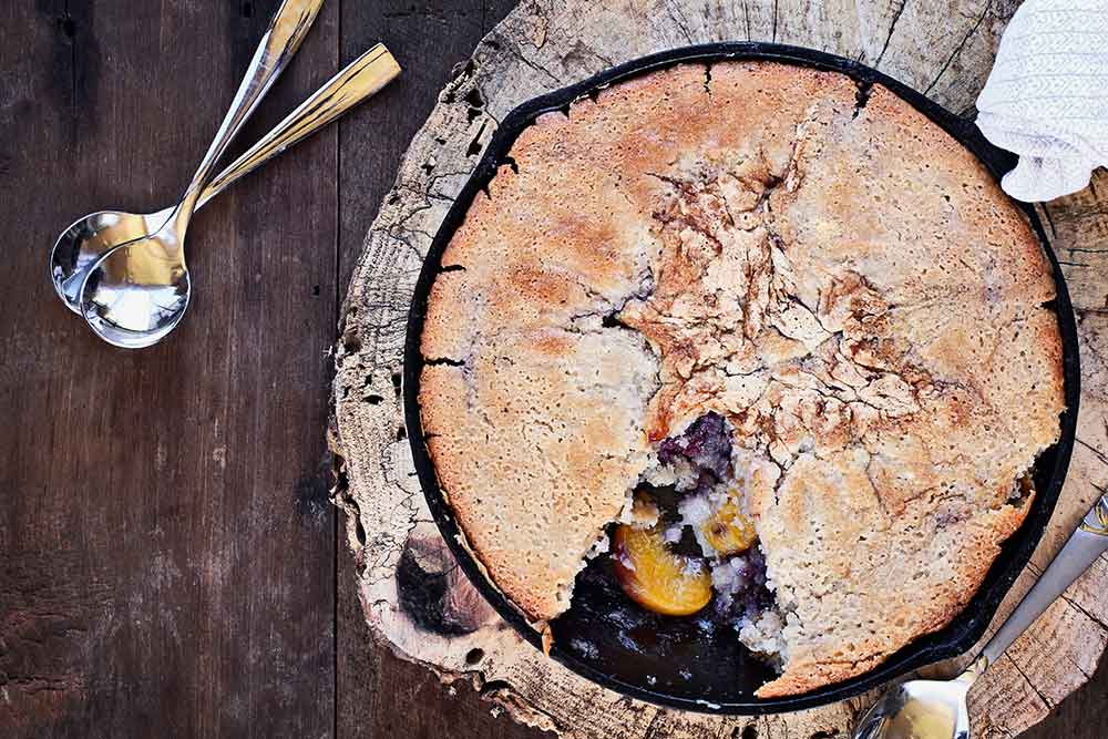 21-pie Peach Blueberry Cobbler