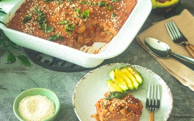 Mexican-Enchilada-Pie-with-Mole-Sauce